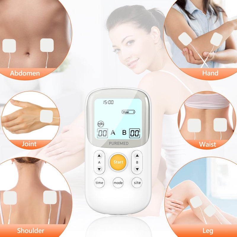 JUMPER Dual Channel Tens Machine Therapy Device for Pain Management with 5 Massage Programs, 6 Pain Modes for 2 Users, Automatic Alarm and Shutdown, TENS Machine for Pain Relief - Image 4